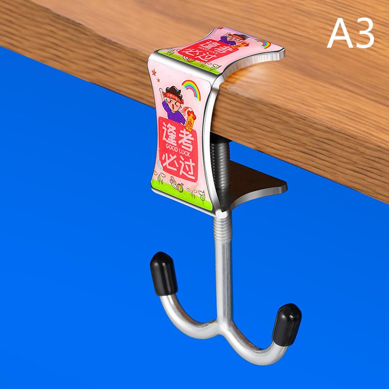 

1pc Stainless Steel Table Hooks Student Backpack Hooks Storage Hanging Hooks Office Desktop Edge Hooks School Water Bottle Hooks