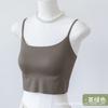 New ice muscle mousse touch~ vest free bra integrated thin vest with bra integrated