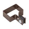 Starting Post Clamp 60x40 - Brown for Garden Fences