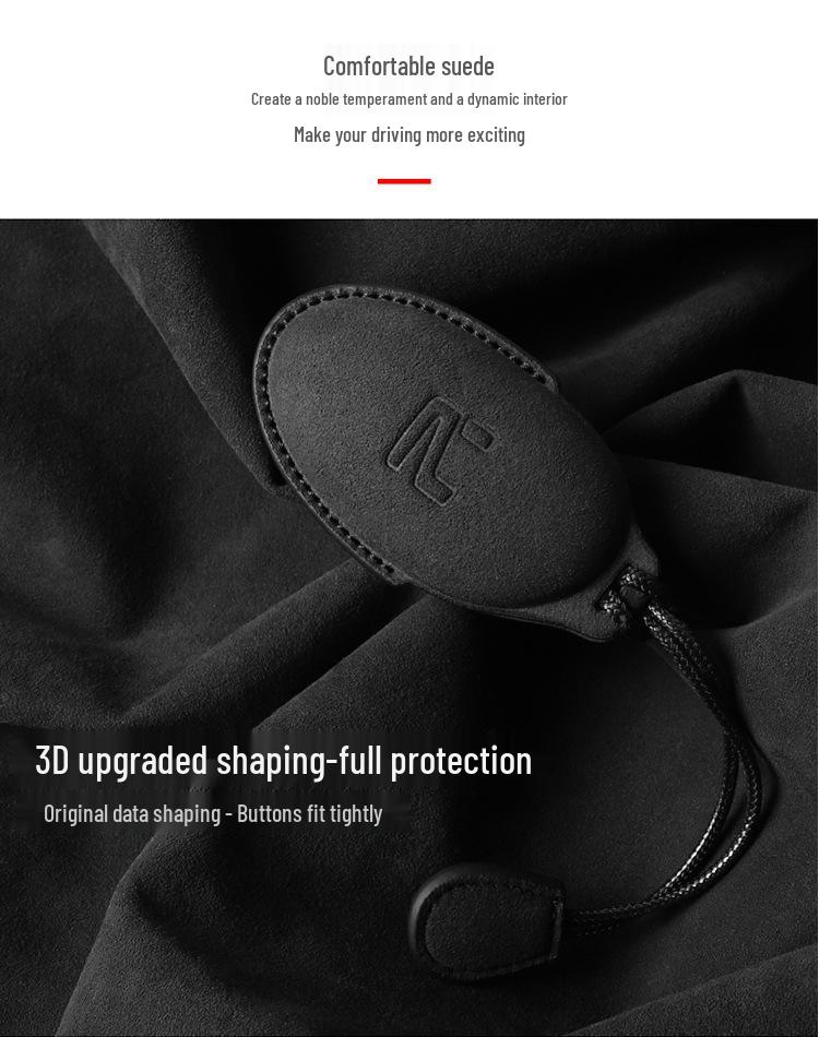 Advanced Suede Key Case for Feifan Auto R7 & F7 with Full Coverage and Big Screen Protection