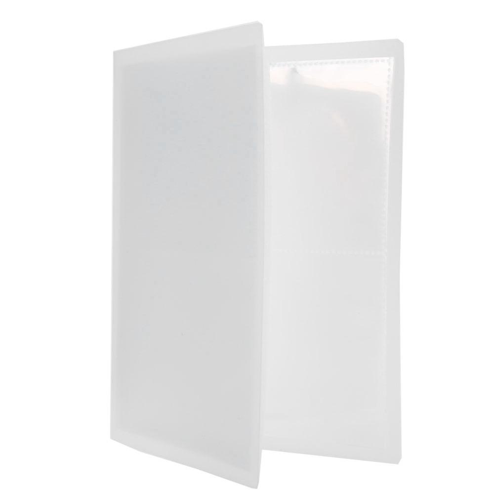 20 Pages 80 Slots Clear Nail Sticker Album Photo Storage Book For Family Anniversaries