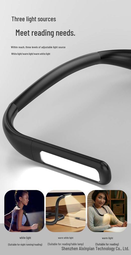Best-Selling Neck Reading Light: Long Battery Life, LED Soft Night Light, USB Rechargeable, Ideal for Dorms and Bedside Reading