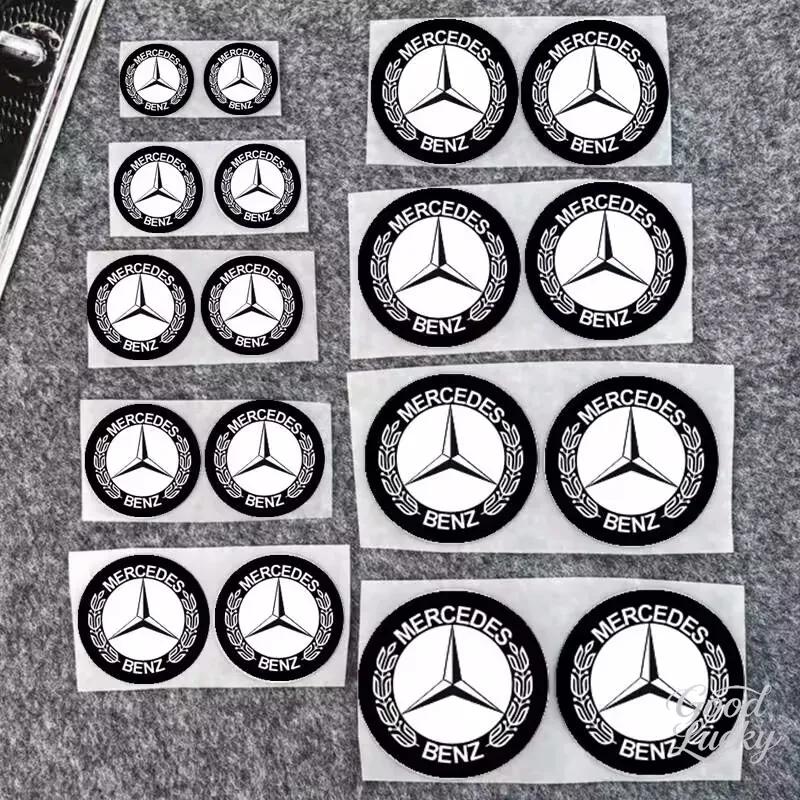 YDC4   Car Emblem Stickers Waterproof DIY Fuel Tank For Mercedes Benz AMG E S C A B Class GLE GLS CLS GLC CLA GLA GLK GLB W205 W206W221