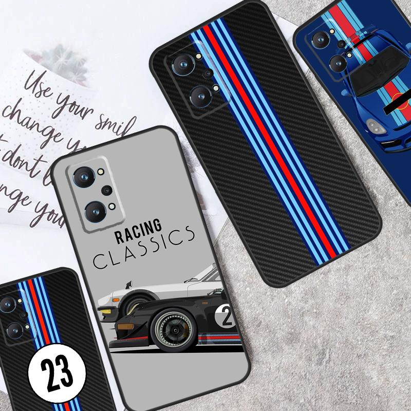 Rennstreifen Rennfahrer Auto Für Realme GT Neo5 GT3 GT5 9 10 11 12 Pro Plus C25s C21Y C30 C33 C35 C51 C53 C55 C31 Hülle