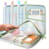 1PC Nylon Zippered Folder with Transparent Front Panel and Zippered Pocket - Suitable for School, Office, Travel - Portable File Storage Organizer