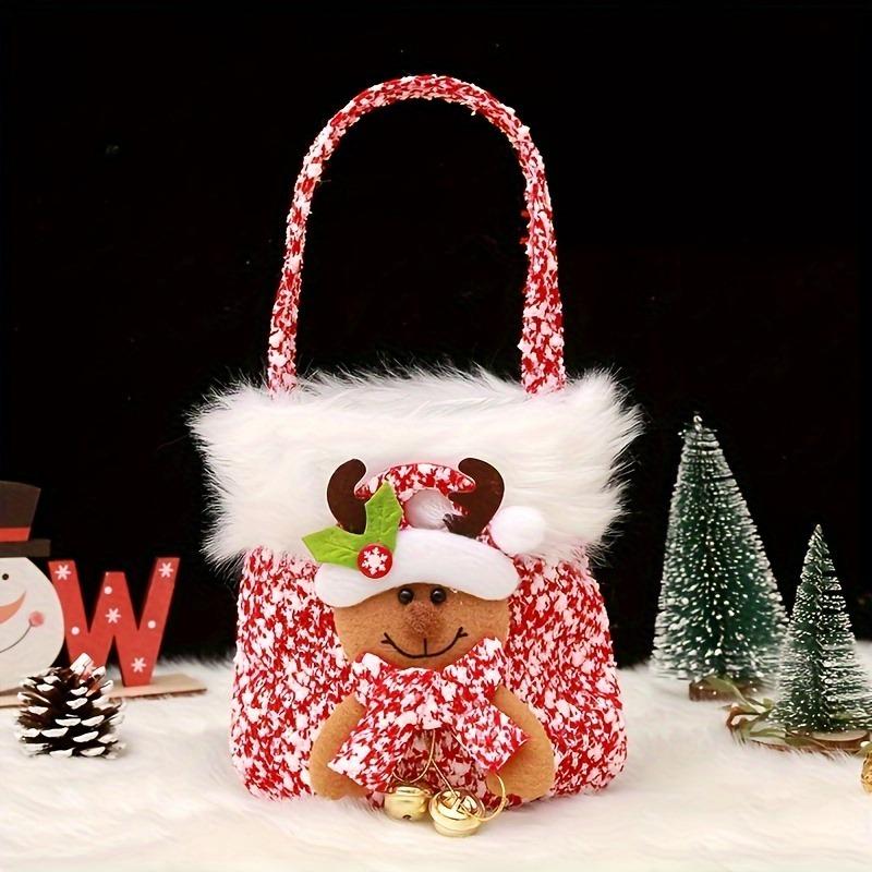 Christmas Gift Bag Simulation Santa Claus Snowman Elk Christmas Eve Gift Bag Candy Bag Packing Tote Bag Christmas Decoration