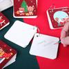 80pcs/packChristmas Iron Ring Binder Loose-leaf Ring Binder Christmas Stocking Christmas Tree Reindeer Portable Pocket Notebook