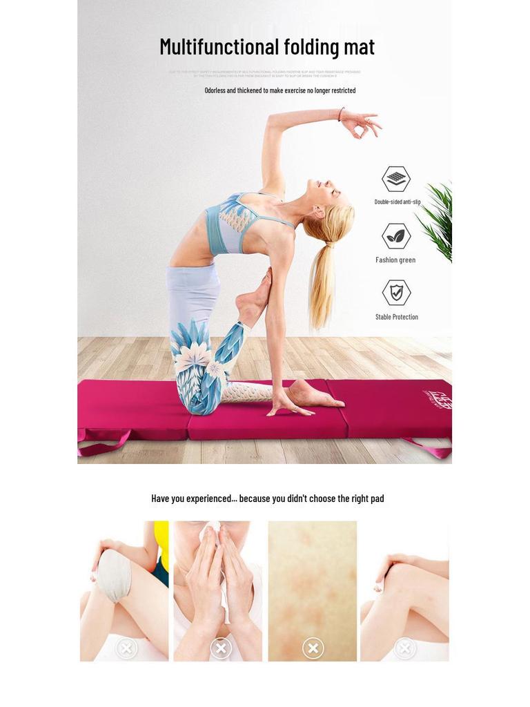 Dance Practice & Exercise Folding Mat for Sit-Ups, Gymnastics & Yoga