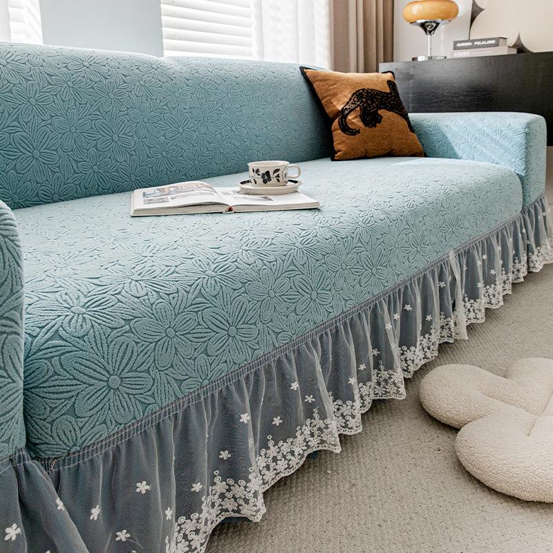 New Anti Cat Scratch  Elastic and Anti Slip All In One Sofa Cover All Season Suitable One Piece Sofa Cover Cloth