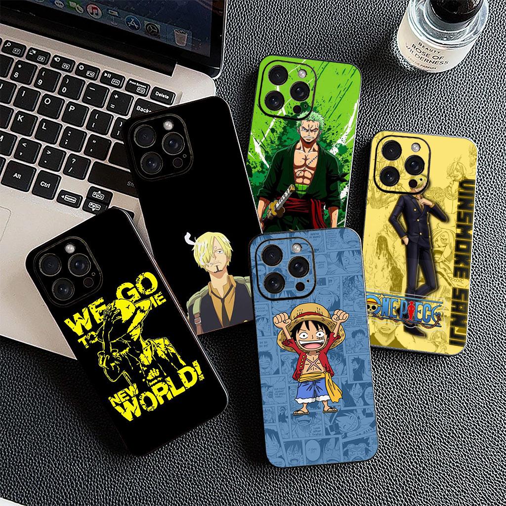 Cover for Apple iPhone 17 16 Plus 13 12 Pro Max Mini X XR ProMax 16E 15+ 16Plus Air Phone Case Luffy Sanji One Pieces Zoro
