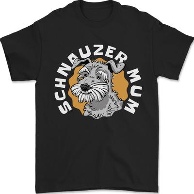 Schnauzer Mum Funny Dog Mens T-Shirt 100% Cotton