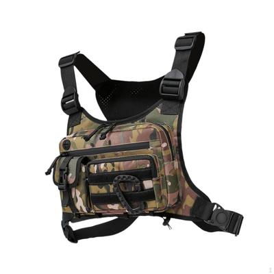 Chest Rig Bag Adjustable Strap Vest for Hiking Camping Cycling Walking Travel