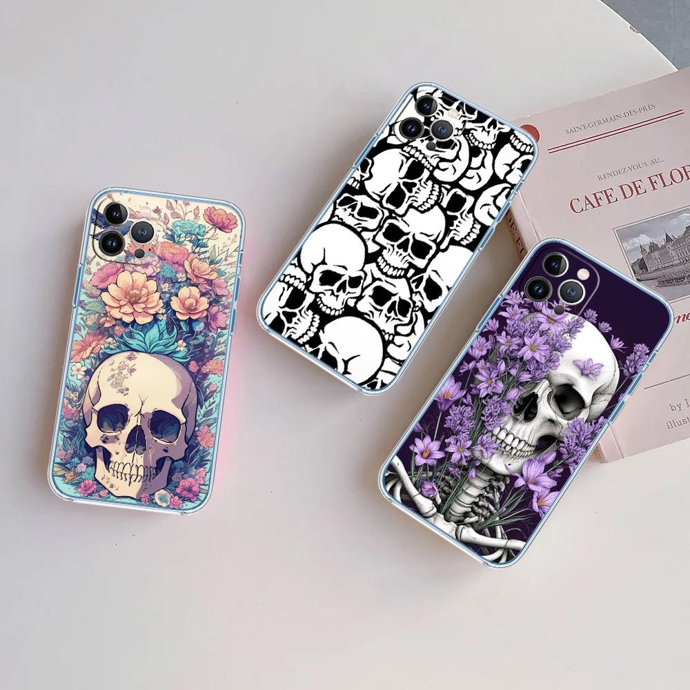 LO87 Skeleton Skull Phone Case for LG K22 K30 K40 K40S K41 K42 K50 K50S K51 K51S K52 K61 K62 K71 K92 Q60 Q61 V40 V50 V60
