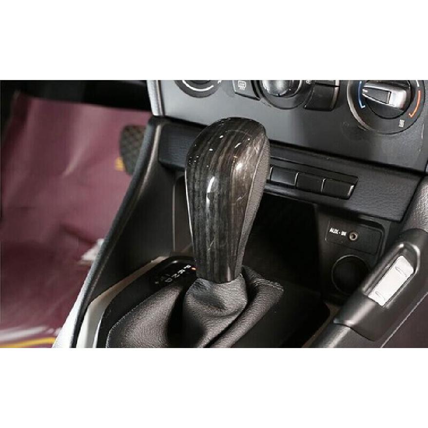 Shift Knob Cover 2005-12 For BMW 3-Series Central Console Gear Black Wood Grain