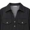 Ggpx New York Collar Neck Chalan Denim Button Shirt Gq8sh046f