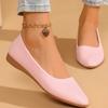 22 trendy four-season casual single shoes solid color flat heel temperament beautiful single shoes