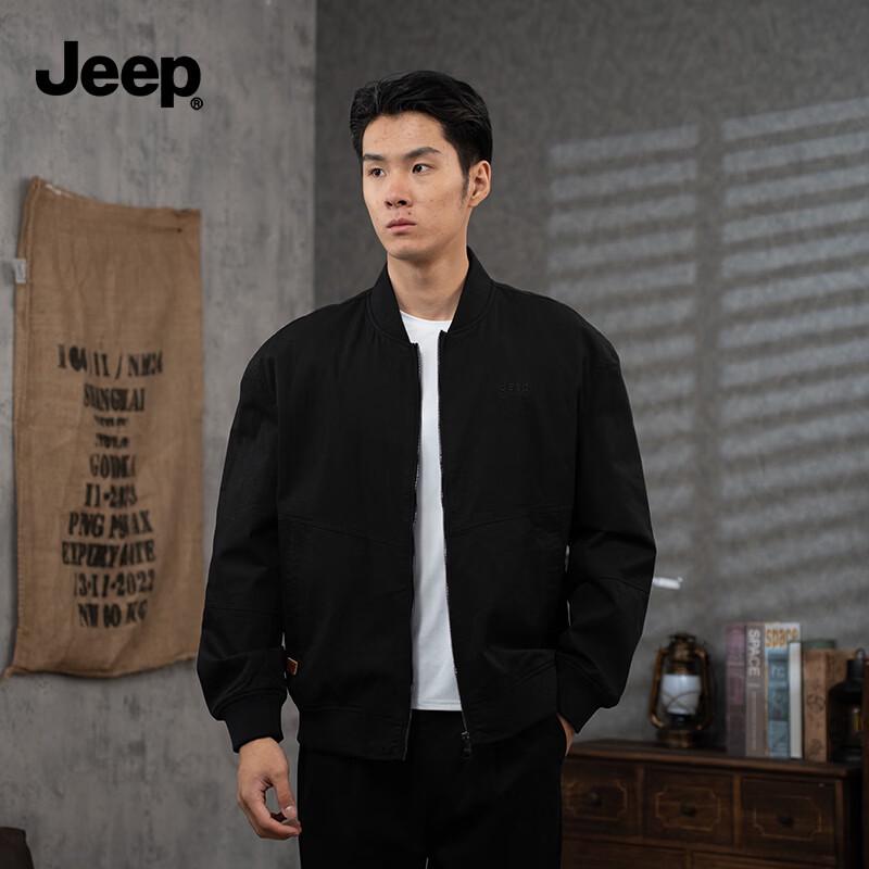 Прочная мужская куртка-бомбер JEEP L чёрный