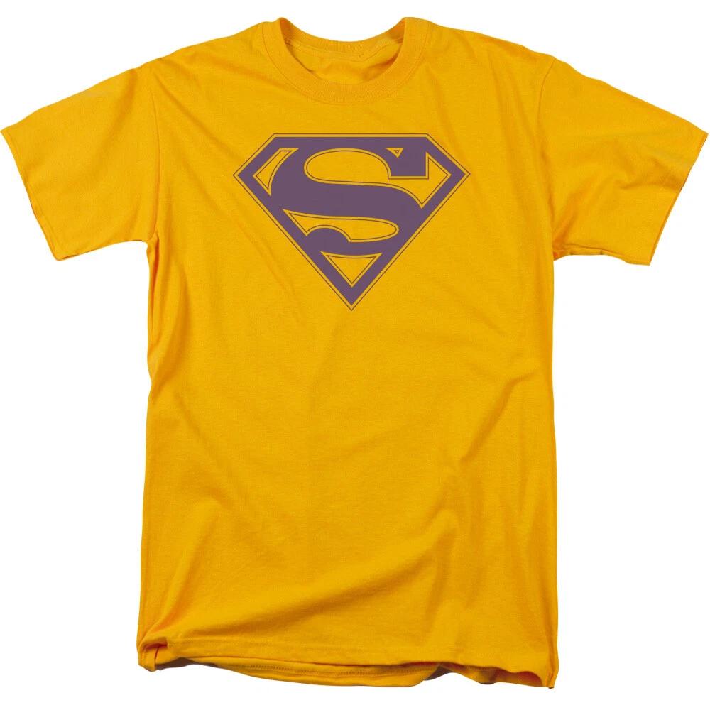 Superman  Purple & Gold Shield  T-Shirt L