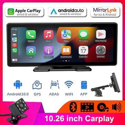Universal 10.26” Touch Screen Car Radio Multimedia WIFI Video Player Wireless Carplay Screen for Apple Or Android