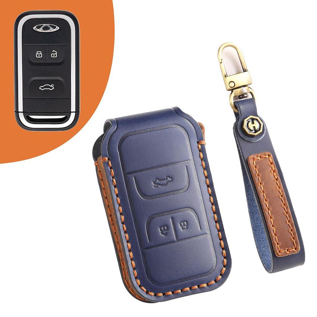 Suitable for Chery Tiggo 8P  Handmade Cowhide High-End Car Key Cover