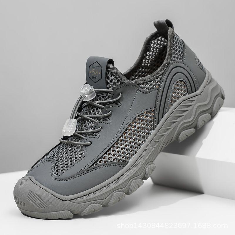 Mens Breathable Mesh Outdoor Walking Hiking Shoes Lightweight Casual Sneakers Fall