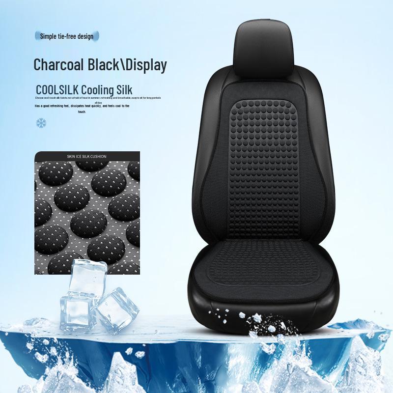 Breathable Ice Silk Car Seat Cushion - Universal Cool Pad for All Seasons