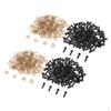 200 Sets Black Plastic Safety Teddy Bear / Doll Animal Toy Felting