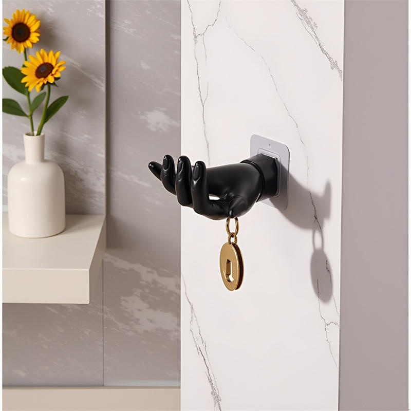 Creative Palm Up Hook Soap Holder Finger Hand Shape Design Wall Hanger Hooks Bathroom Storage Display Rack Decor Home Organizer