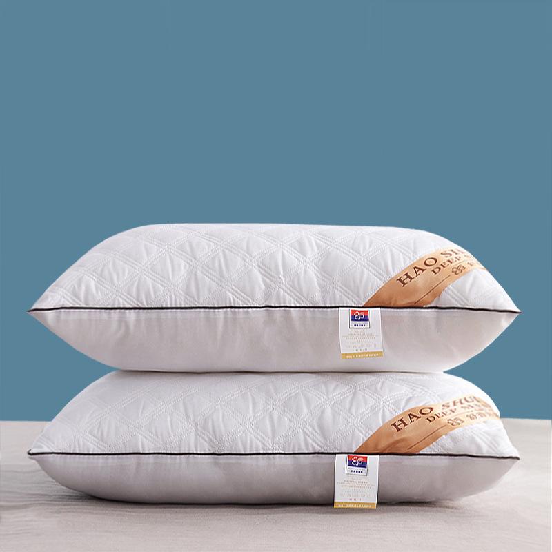 Pillow 48x74cm Pillow Core Pillow High Pillow Non-collapse Pillow Core Pair of Cervical Vertebra Protection Household