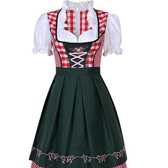 Etnické Dirndl Oktoberfest Party Kostýmový Set