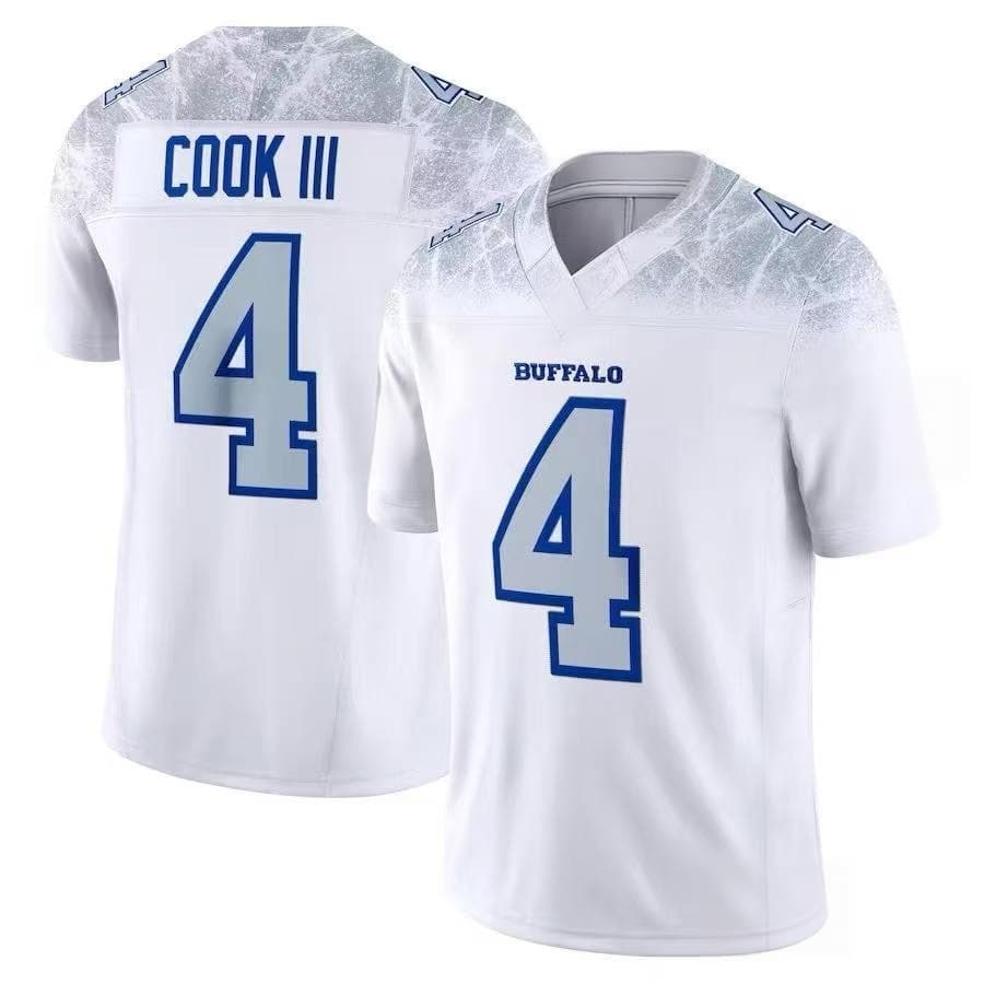 New Men Buffalo Bills #17 Josh Allen Jersey White V Neck Name Number Short Sleeve Sports Game Jersey for Fans Family Matching