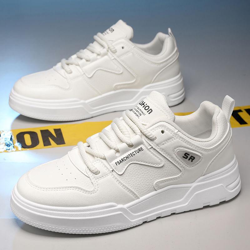 

Fashion 2025 New Men s Color-Block Chunky Skate Sneakers Breathable Athletic Casual Shoes Trendy Comfort Footwear for Youth Streetwear 44 белый