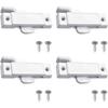 Pack Of 4 Window Sash Lock Mounting Hole Centers Elegant Finish For Vertical And Horizontal Sliding Window Daily Use