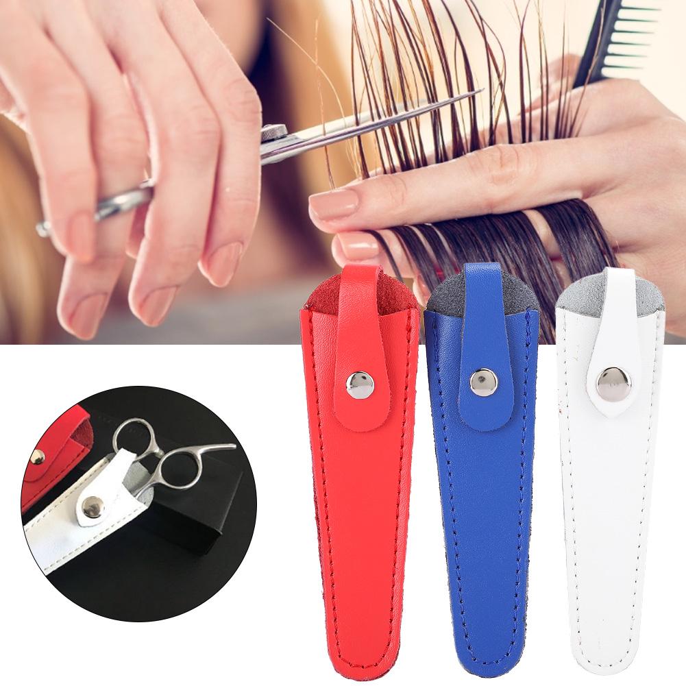 3pcs Professional Portable Hair Salon Scissors Bag PU Leather Hairdressing Scissors Sheath
