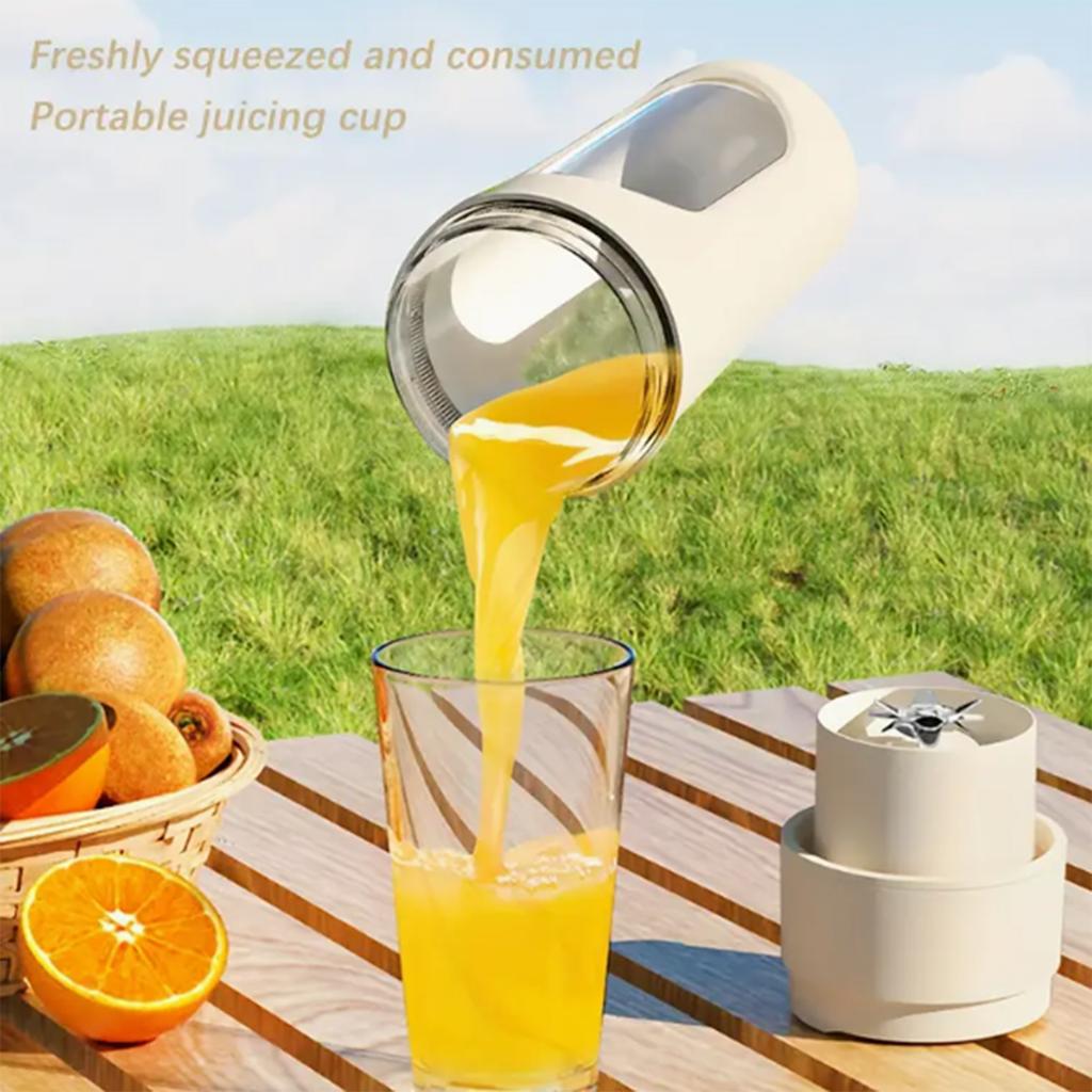 Double-Lid Juicer Cup Rechargeable for Fresh Juice Anytime,Multi-Functional Electric Juicer for Home Use
