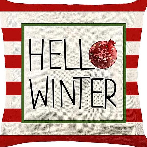 New Christmas Combination Pillowcase Christmas Hat Bell Dwarf Pillowcase Home Holiday Decoration Cushion Cover