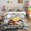 Yellow-haired Character, Comic Text. Bedding Sets Duvet Cover Sets Duvet Covers Pillowcases(1 * Duvet Cover 2 * Pillowcases Without Duvet Insert)