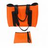 Versatile Open-Top Travel Tote with Wristlet Pouch Roomy Beach