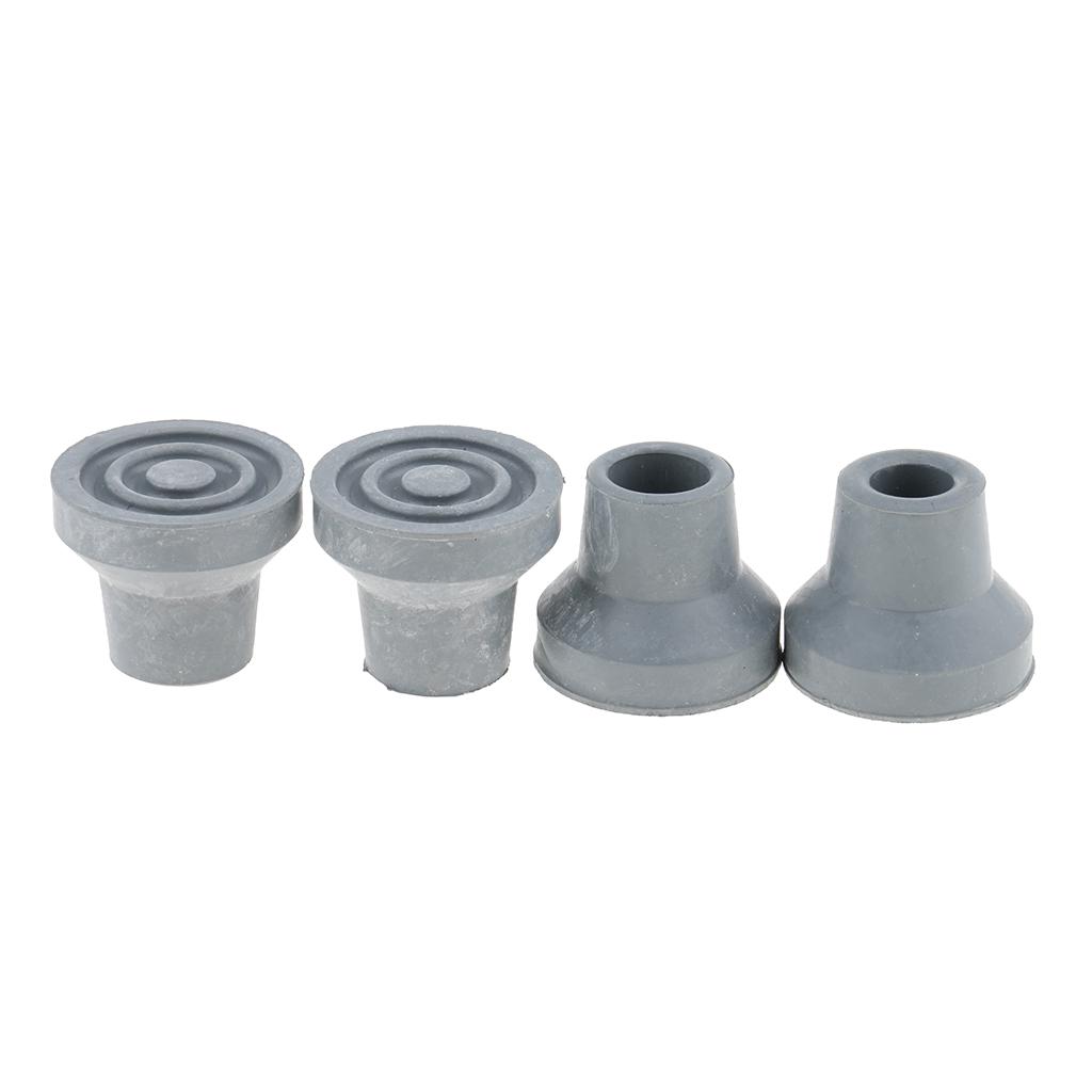 4pcs Cane Tips16mm Anti-skid Rubber Cane Stick Walker Tips End Feet Set,Crutch Ferrules Rubber End Cane Replacement Tips