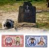 Pet Memorial Money Thicker Paper for Full Combustion Large Denominations Pet Spirit Money Cute Realistic Cat Dog Designs Sacrificial Supplies Easy