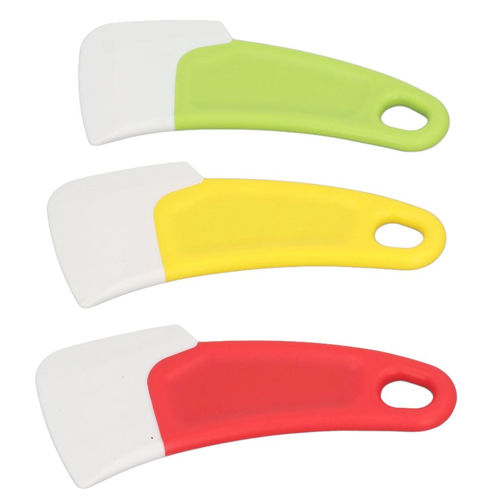 3pcs Silicone Pan Scraper Dish Cleaning Spatula Non Stick Reusable Curved  Kitchen Pan Pot Clean