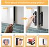 Self-Stick Adhesive Aluminum Alloy Door Handle Push-pull No-Drilling Easy Installation for Cabinet Door Window Drawer