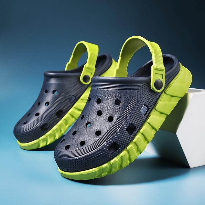 Summer Sandals Men's Blade Sandals Clogs Quick Dry Casual Home Slippers Hole Shoes Garden Shoes Beach Sandals Mules Bathroom Slippers