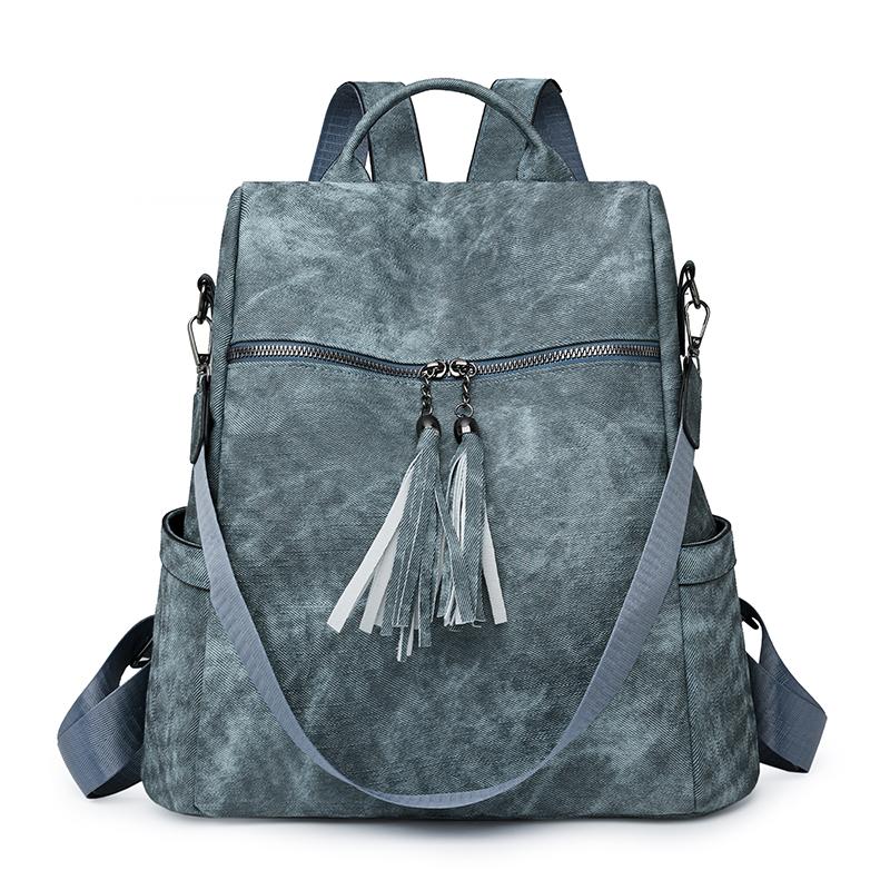 Quaste Damenrucksack mit großem Fassungsvermögen Multifunktionale Umhängetasche