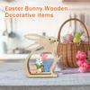 Easter Bunny Ornament Wooden Decoration
