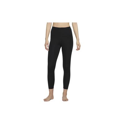 Yoga Solid Logo High-Waisted Slim Fit Seven-Quarter Sports Pants Women Bottoms Black CU5294-010