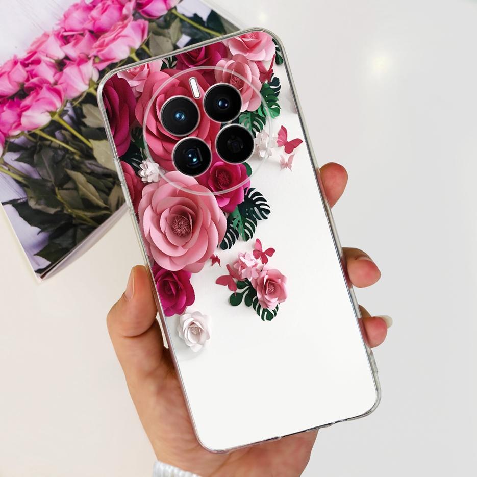 For Huawei Mate 50 Pro Case Stylish Butterfly Flowers Soft Slim Fundas Phone Case For Huawei Mate 50 Mate50 Pro Back Cover Coque