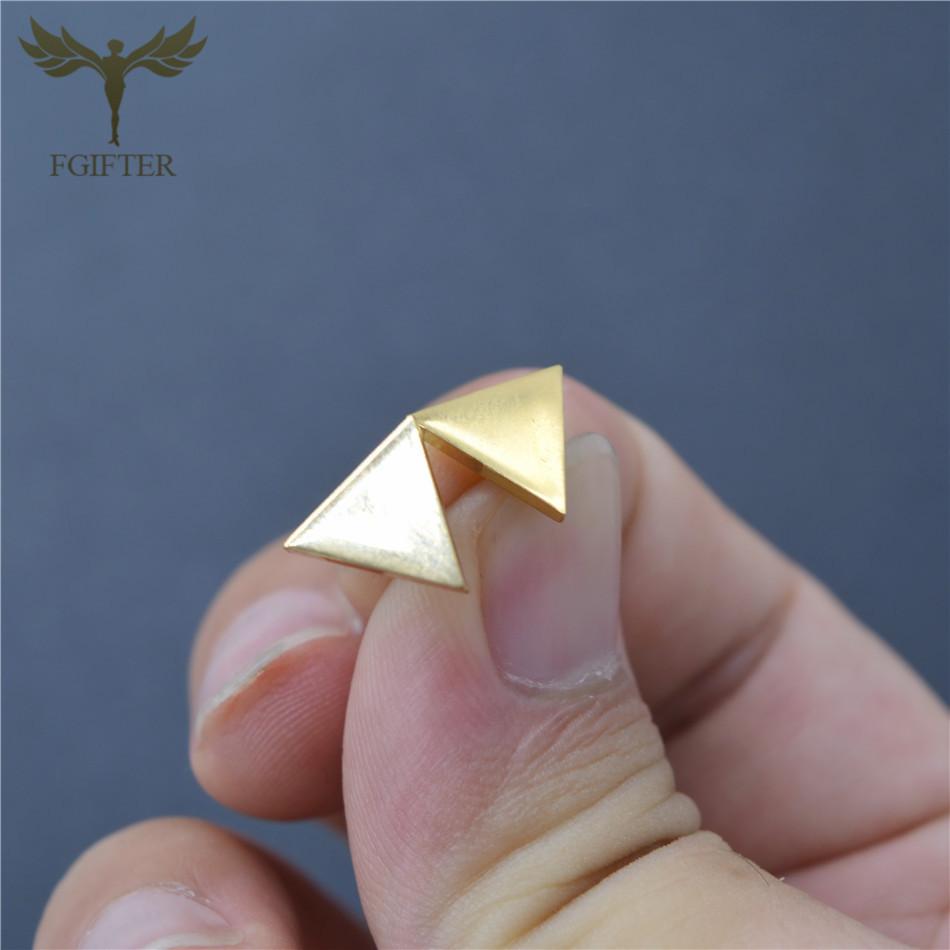 12 Pairs Stud Earrings Set for Women Geometric Triangle Star Round Cross Heart Earing Piercing Stainless Steel Zircon Resale