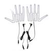 1 Paar Elektrische Heizhandschuhe Kohlefaser 5V Fünf-Finger-Handschuhe Heizkissen Thermische Isolierung für Outdoor-Skifahren