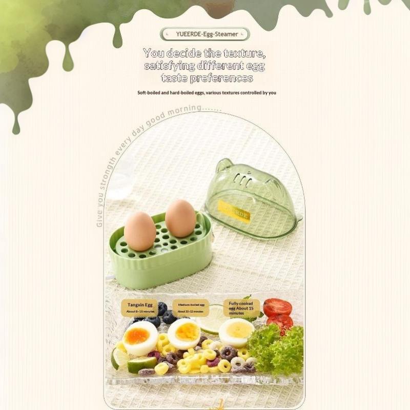Automatic Power Off Egg Cooker Cute Cat Shaped Electric Egg Steamer Boiler BPA Free for Dorm Student Breakfast Prep